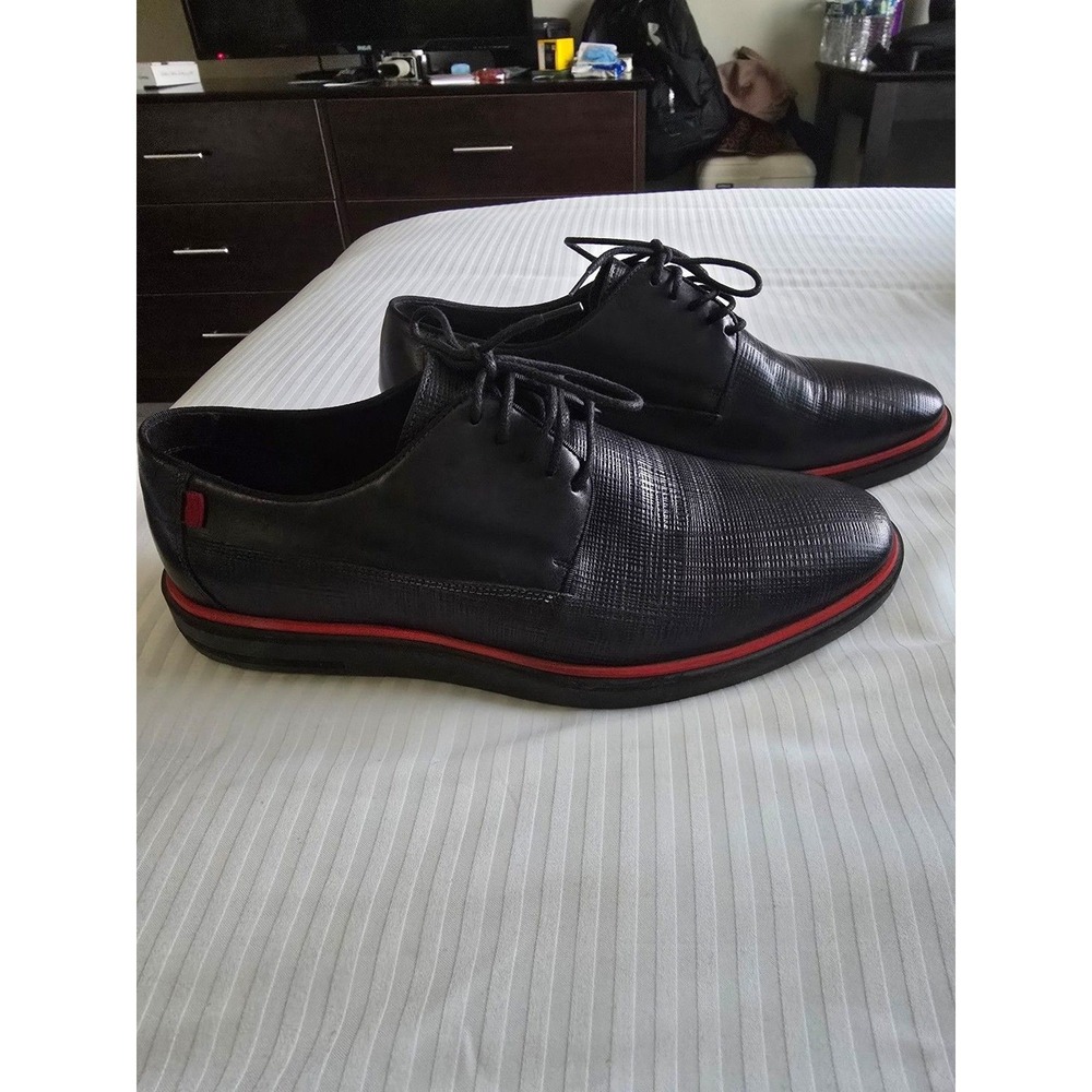 Marc Joseph New York Men's Black Leather Oxford Dress Shoes 10.5M Comfort